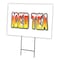 Signmission Iced Tea Yard Sign & Stake outdoor plastic coroplast window, C-1824-DS-Iced Tea C-1824-DS-Iced Tea - alternate 1